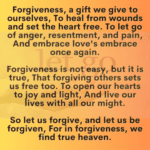 What does forgiveness really mean