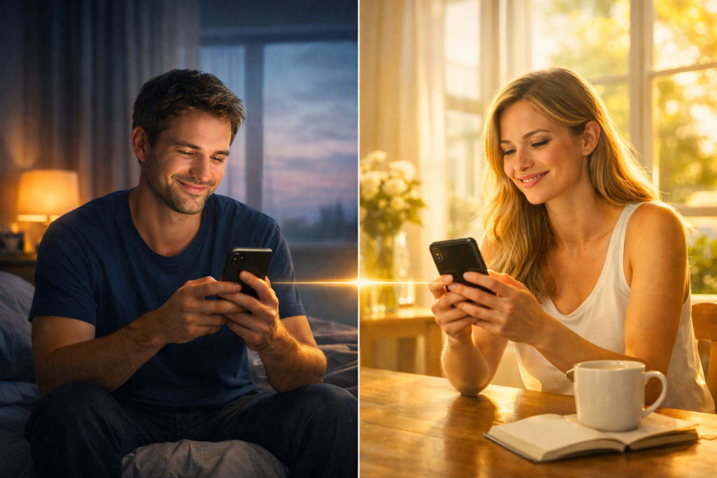 morning ritual for long distance relationships